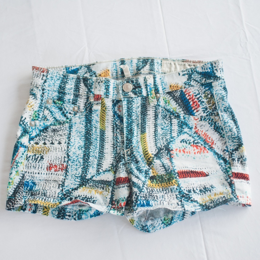 Rag & Bone Size 26 Cut Off Denim Festival Shorts